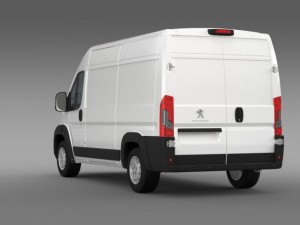 peugeot manager furgon l2h2 2014 3D Model