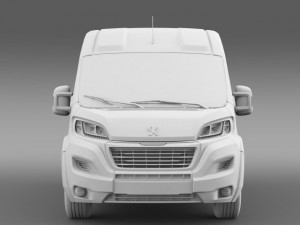 peugeot manager furgon l2h2 2014 3D Model