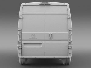 peugeot manager furgon l2h2 2014 3D Model