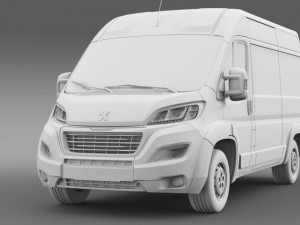 peugeot manager furgon l2h2 2014 3D Model