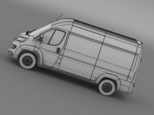 peugeot manager furgon l2h2 2014 3D Model