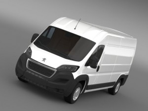 peugeot manager furgon l3h2 2014 3D Model