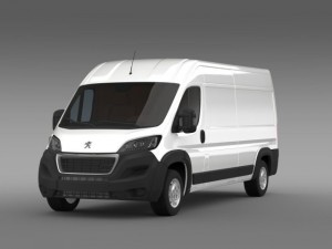 peugeot manager furgon l3h2 2014 Modello 3D