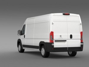 peugeot manager furgon l3h2 2014 Modello 3D