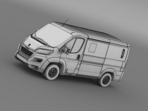 peugeot boxer l1h1 2014 Modèle 3D