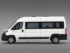peugeot boxer minibus 2014 3D 模型