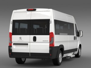 peugeot boxer minibus 2014 3D 模型