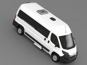 peugeot boxer minibus 2014 3D 模型
