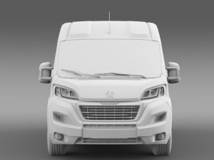 peugeot boxer minibus 2014 3D 模型