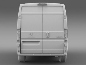 peugeot boxer minibus 2014 3D 模型
