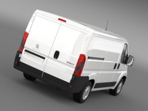 peugeot boxer van  l1h1 2014 Modello 3D