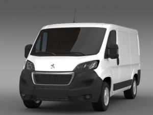 peugeot boxer van  l1h1 2014 Modello 3D