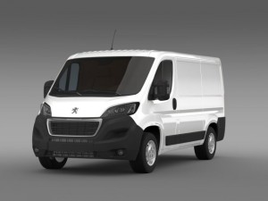 peugeot boxer van  l1h1 2014 Modello 3D