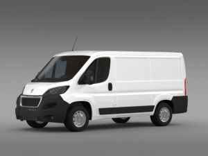 peugeot boxer van  l1h1 2014 Modello 3D