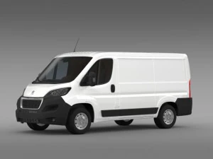 peugeot boxer van  l1h1 2014 3D Model