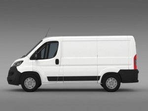 peugeot boxer van  l1h1 2014 Modello 3D