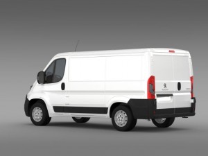 peugeot boxer van  l1h1 2014 Modello 3D