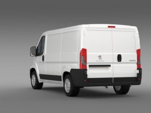 peugeot boxer van  l1h1 2014 Modello 3D