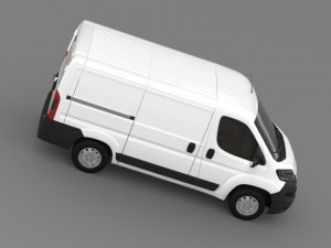 peugeot boxer van  l1h1 2014 Modello 3D