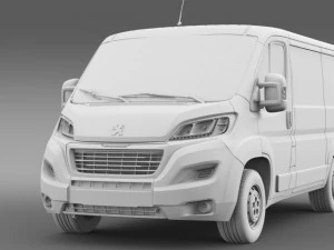 peugeot boxer van  l1h1 2014 3D Model