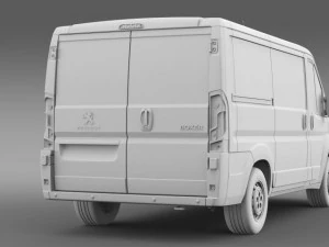 peugeot boxer van  l1h1 2014 3D Model