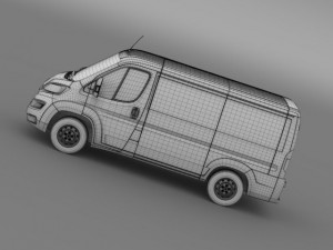 peugeot boxer van  l1h1 2014 Modello 3D