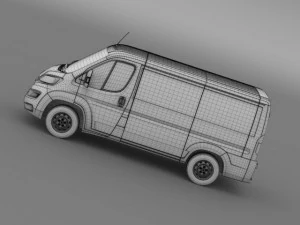 peugeot boxer van  l1h1 2014 3D Model