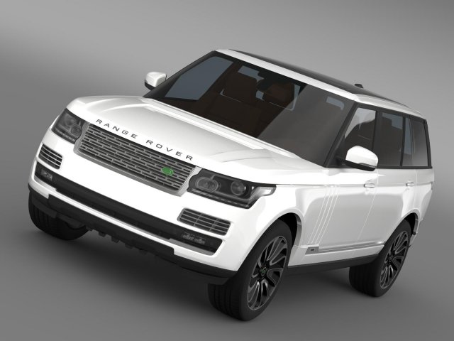 range rover autobiography lwb l405 2014 3D Model .c4d .max .obj .3ds .fbx .stl .blend