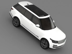 range rover autobiography lwb l405 2014 3D Model