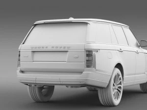 range rover autobiography lwb l405 2014 3D Model