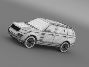 range rover autobiography lwb l405 2014 3D Model