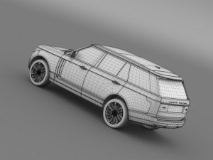 range rover autobiography lwb l405 2014 3D Model