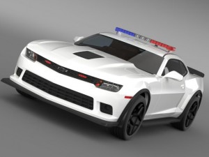 chevrolet camaro z28 police 2015 3D Model