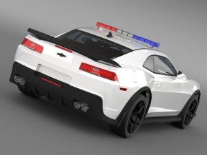 chevrolet camaro z28 police 2015 3Dモデル