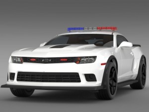 chevrolet camaro z28 police 2015 3Dモデル