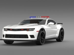 chevrolet camaro z28 police 2015 3Dモデル