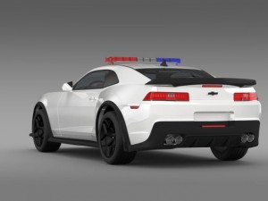 chevrolet camaro z28 police 2015 3Dモデル