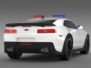 chevrolet camaro z28 police 2015 3Dモデル