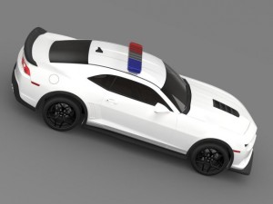 chevrolet camaro z28 police 2015 3Dモデル