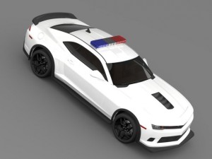 chevrolet camaro z28 police 2015 3Dモデル