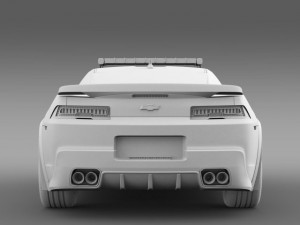 chevrolet camaro z28 police 2015 3Dモデル