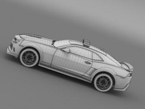chevrolet camaro z28 police 2015 3Dモデル