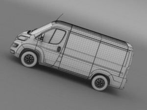 citroen jumper van l1h1 2015 3D 모델