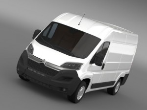 citroen jumper van l2h2 2015 Modelo 3D