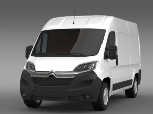 citroen jumper van l2h2 2015 3D Model