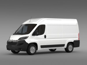 citroen jumper van l2h2 2015 3D Model