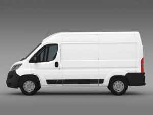 citroen jumper van l2h2 2015 3D Model