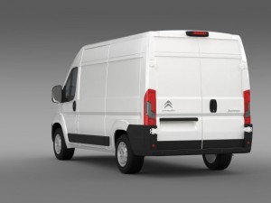 citroen jumper van l2h2 2015 3D Model