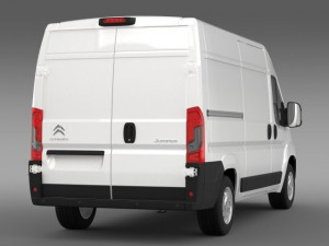 citroen jumper van l2h2 2015 3D Model