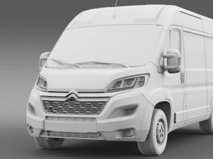 시트로엥 점퍼 밴 l2h2 2015 3D 모델